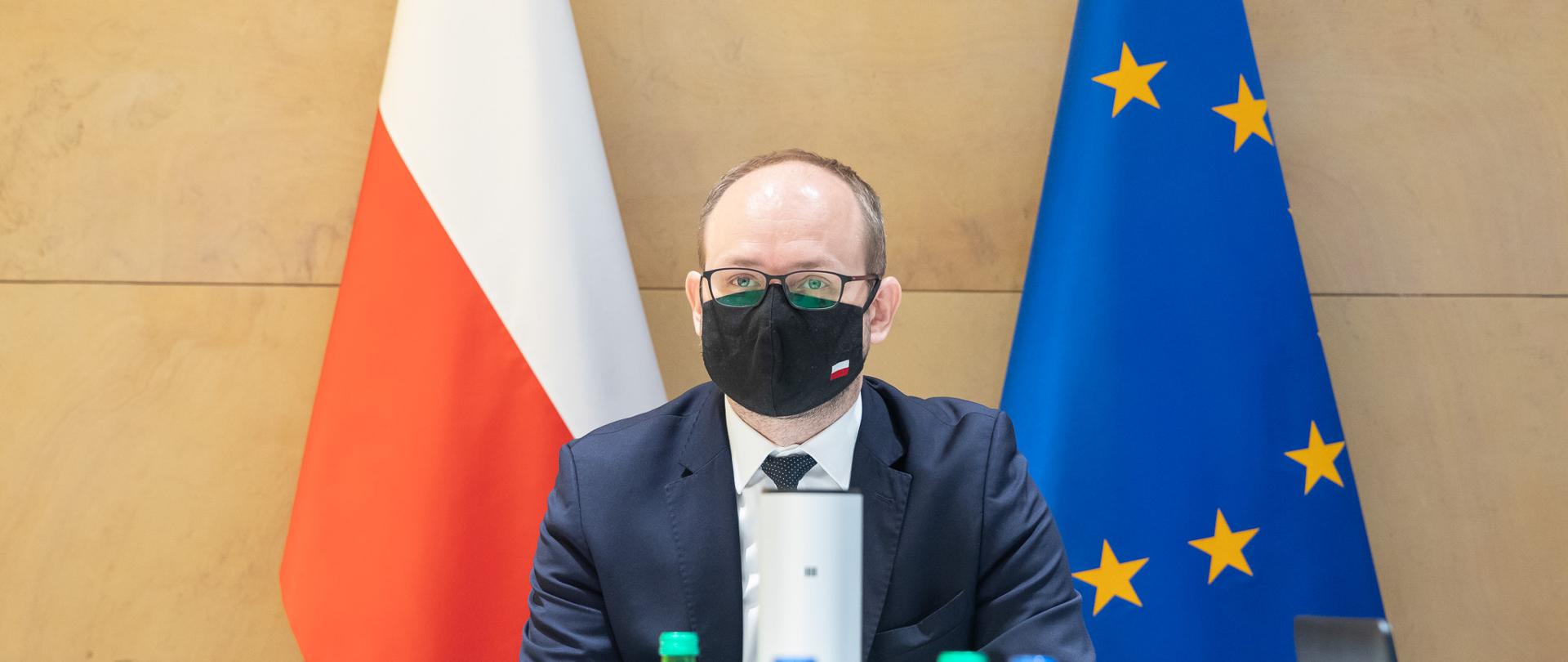 2021.05.18 Warszawa . Minister Marcin Przydacz . Wideokonferencja Berlin Security Conference .
Fot. Tymon Markowski / MSZ