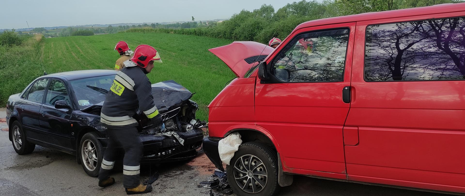 Wypadek drogowy w miejscowości Zięblice –powiat
kazimierski