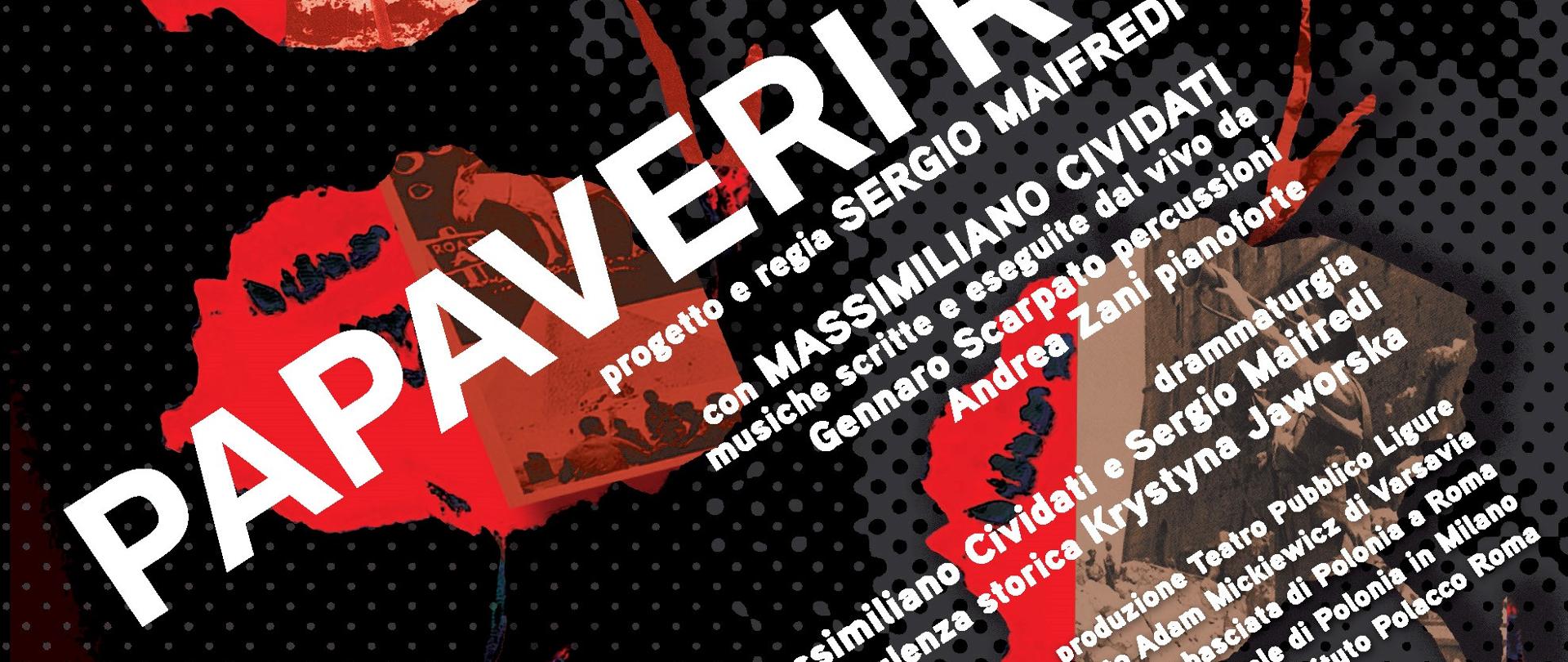 Plakat Papaveri Rossi a Milano