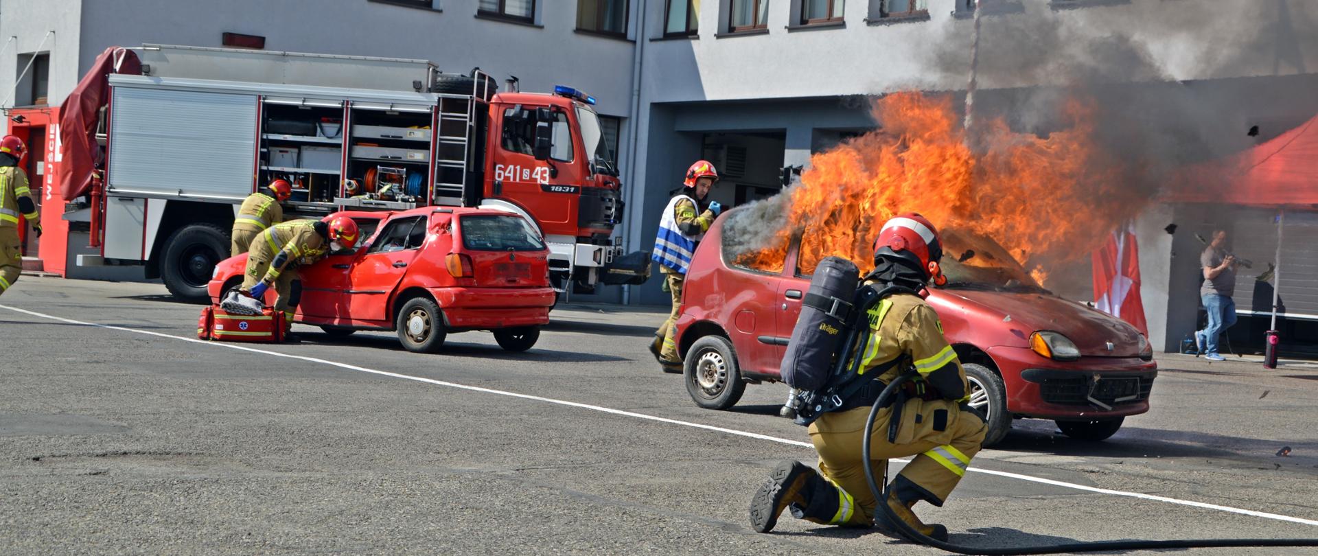 Obchody z okazji Dnia Strażaka w Komendzie Miejskiej Państwowej Straży Pożarnej w Tychach
