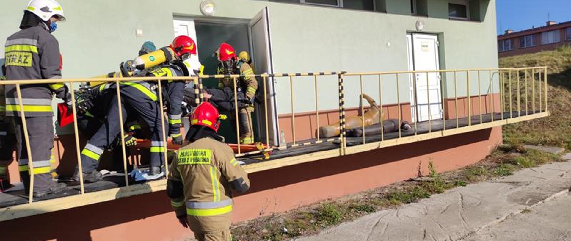 Ćwiczenia na terenie Samodzielnego Publicznego Zespołu Zakładów Opieki Zdrowotnej w Staszowie 