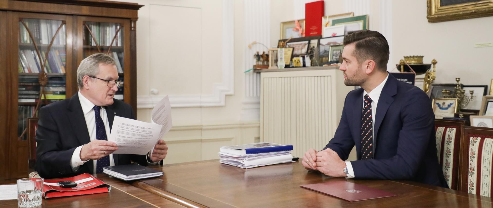 Spotkanie wicepremiera Piotra Glińskiego z nowopowołanym ministrem sportu i turystyki, fot. Danuta Matloch