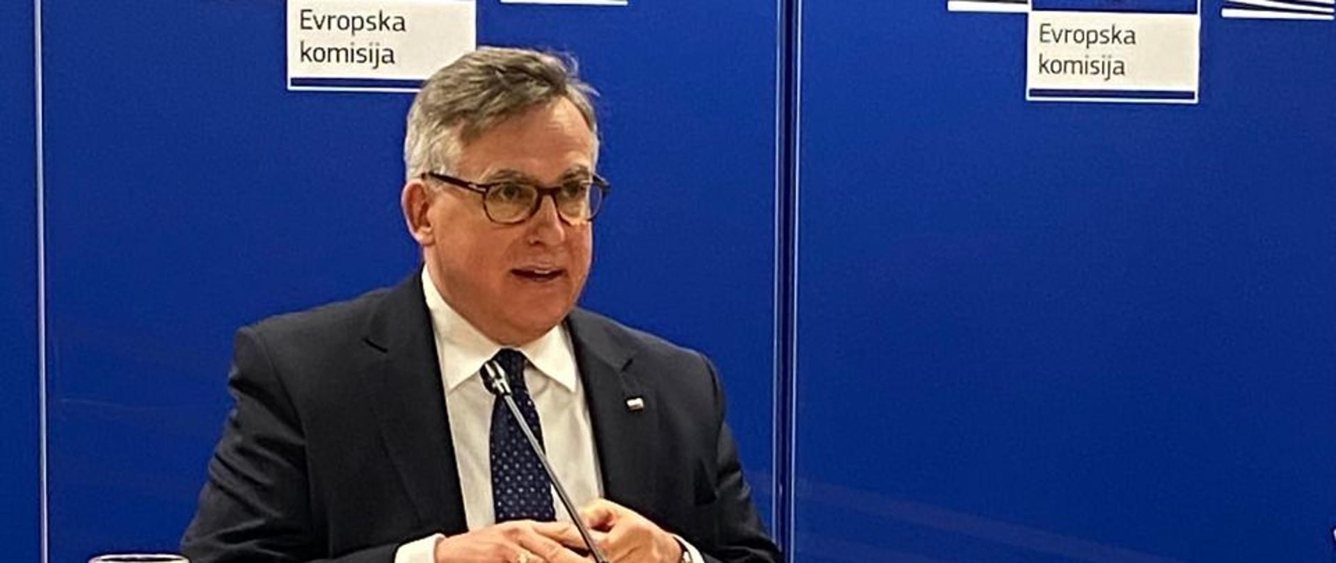 Krzysztof Olendzki - Novinarska konferenca o človekoljubno pomoči, namenjeni beguncem iz Ukrajine