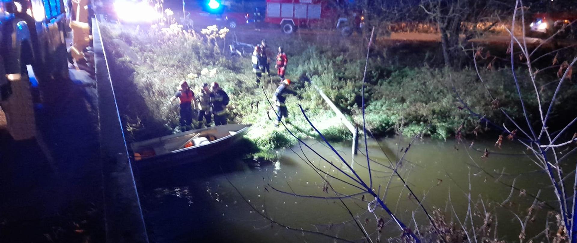 Poszukiwanie zaginionego mężczyzny w rzece Kamienna
