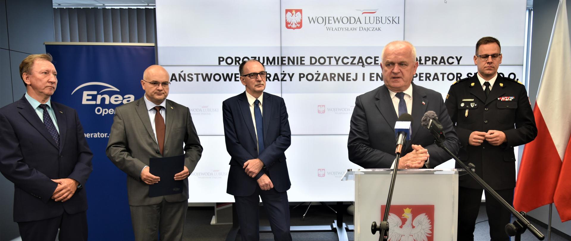 Podpisanie porozumienia pomiędzy Enea Operator a Komendą Wojewódzką PSP