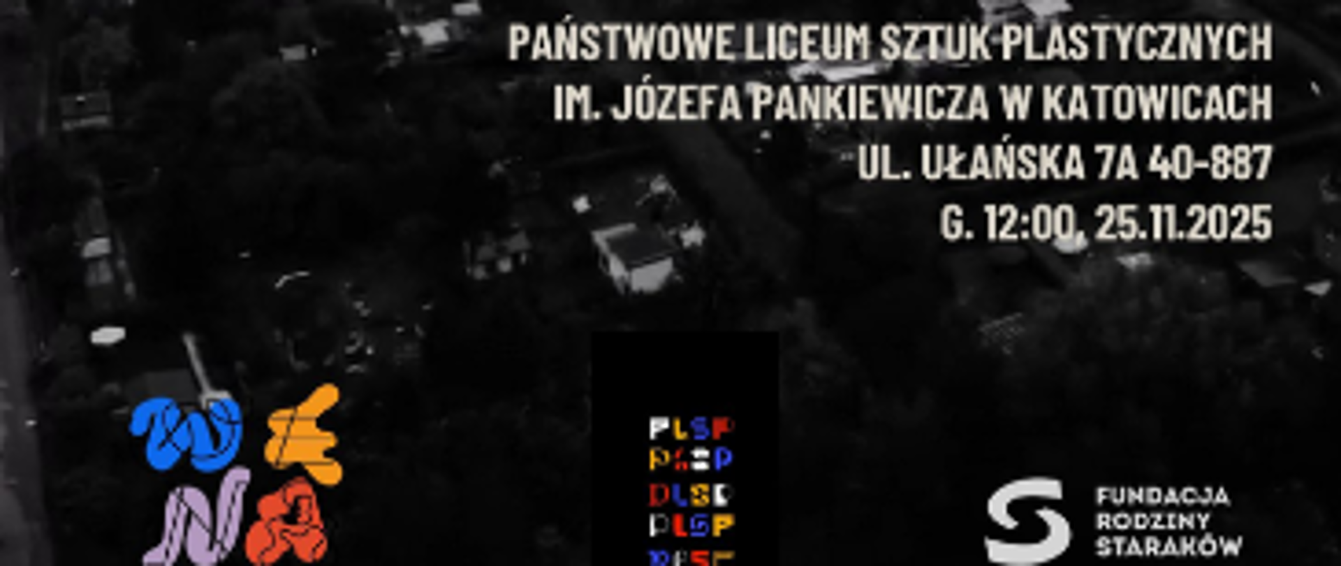 Fragment plakatu zawierający nazwę programy grantowego "Wena" Fundacji Rodziny Staraków