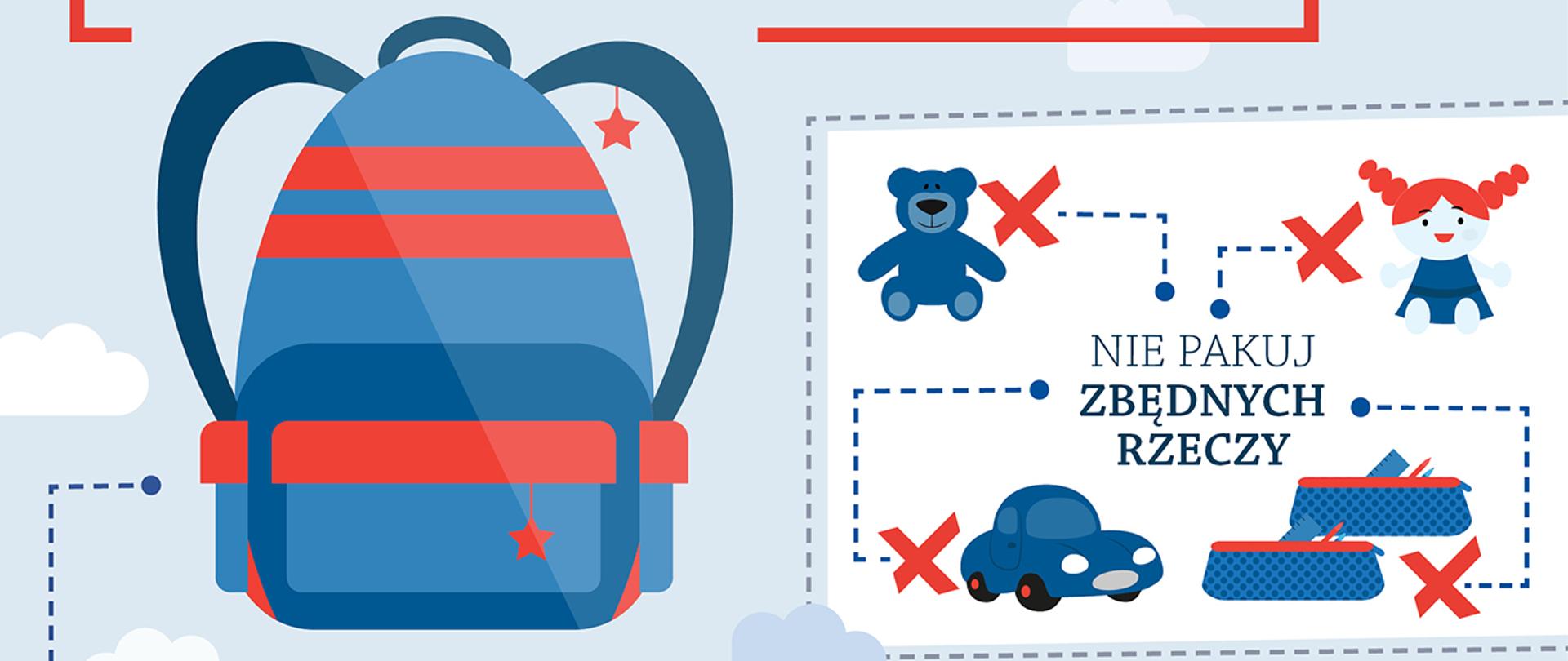 plakat "lekki tornister"