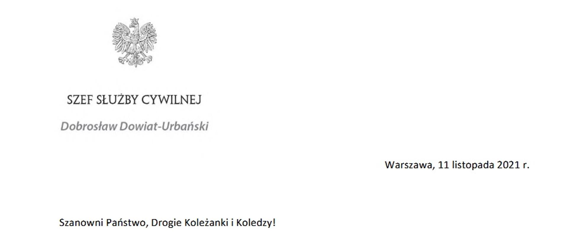 szef służby cywilnej