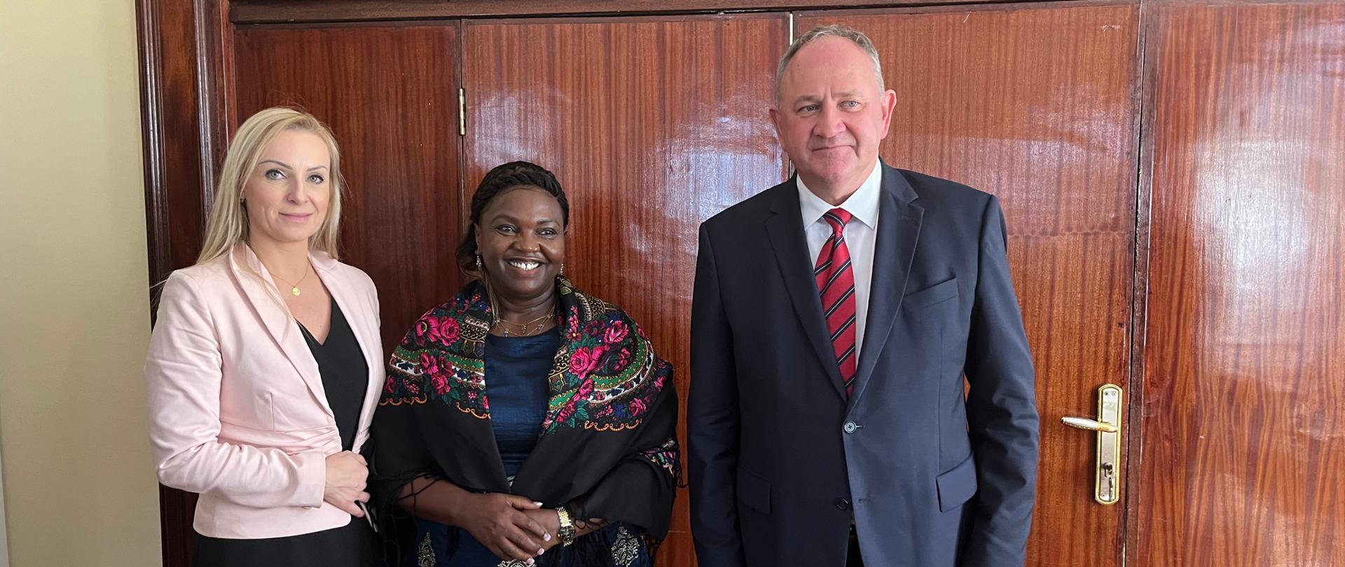 The Second Lady of the Republic of Kenya on an official visit to the Embassy of the Republic of Poland in Nairobi.