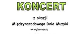 Baner - zaproszenie na koncert z okazji Międzynarodowego Dnia Muzyki
