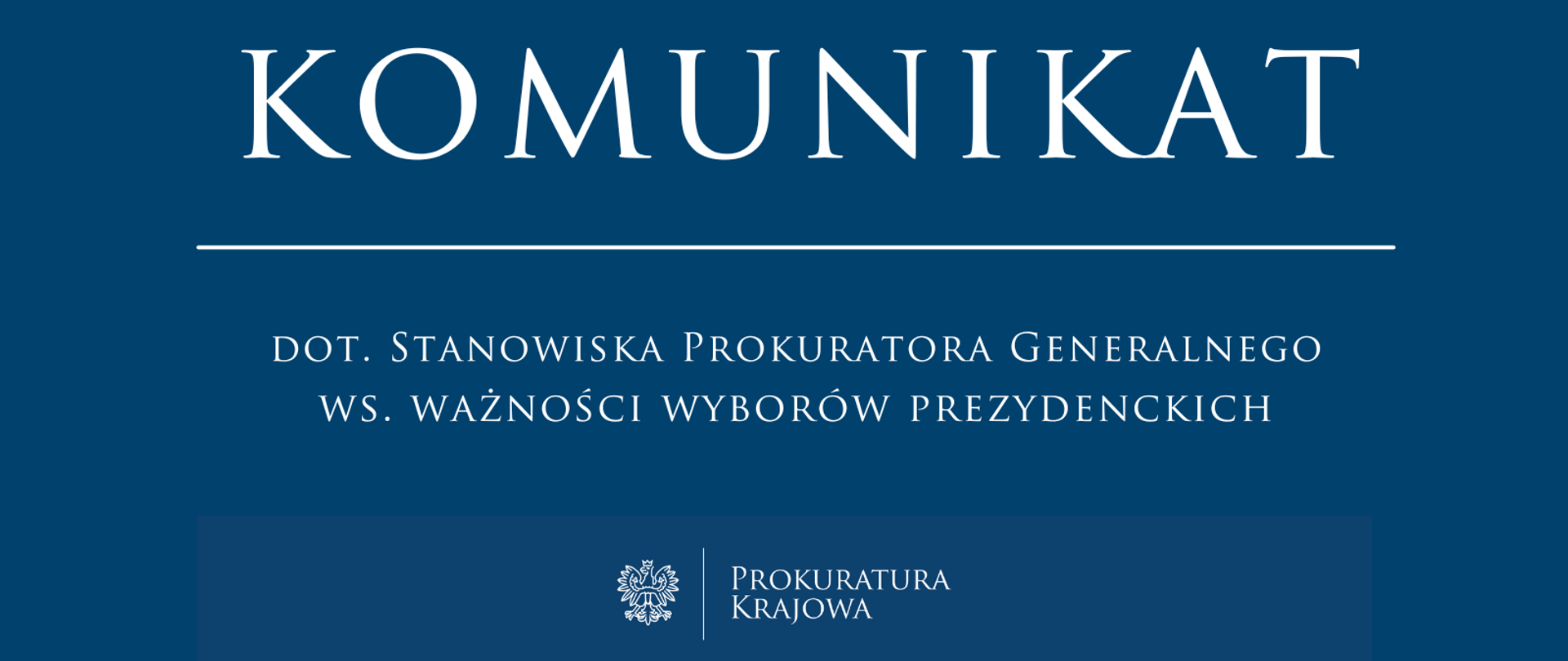 stanowisko w sprawie ważności wyborów