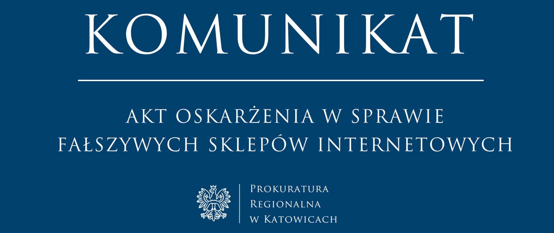 Akt oskarżenia w sprawie fałszywych sklepów internetowych