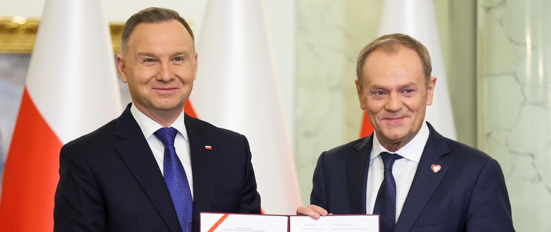 Prezydent Andrzej Duda i Premier Donald Tusk.
