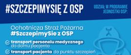 plakat akcji "Szczepimy się z OSP"