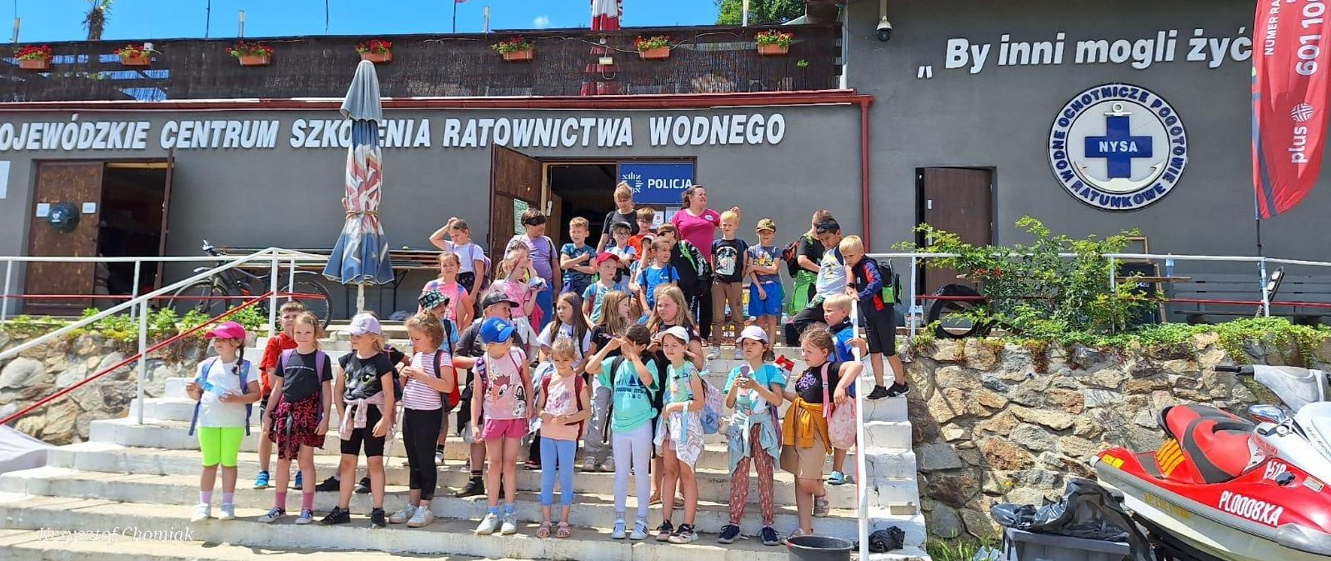 Aktywni Błękitni - Bezpieczne wakacje z WOPR Nysa, Policją Nysa i Wodami Polskimi 2024.