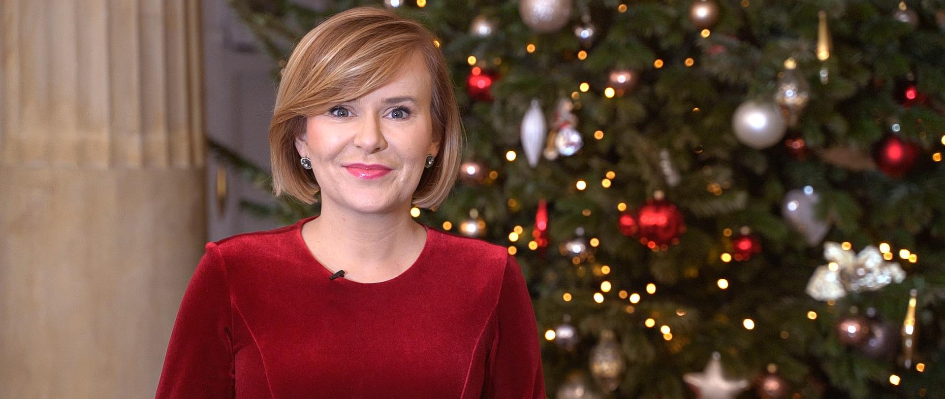 Sekretarz Stanu Anny Krupki podczas składania życzeń.