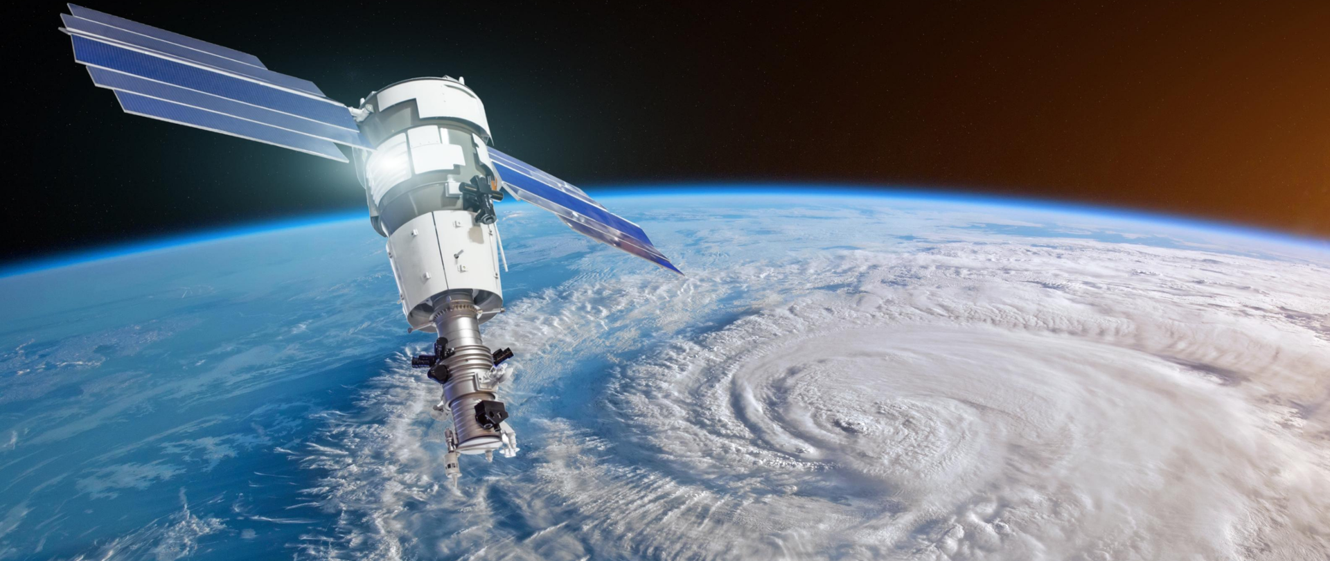 Satelita krążący nad Ziemią