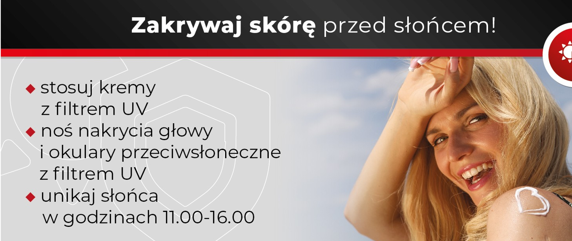 kobieta, krem z filtrem UV