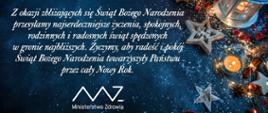 Życzenia Ministra Zdrowia z okazji Bożego Narodzenia