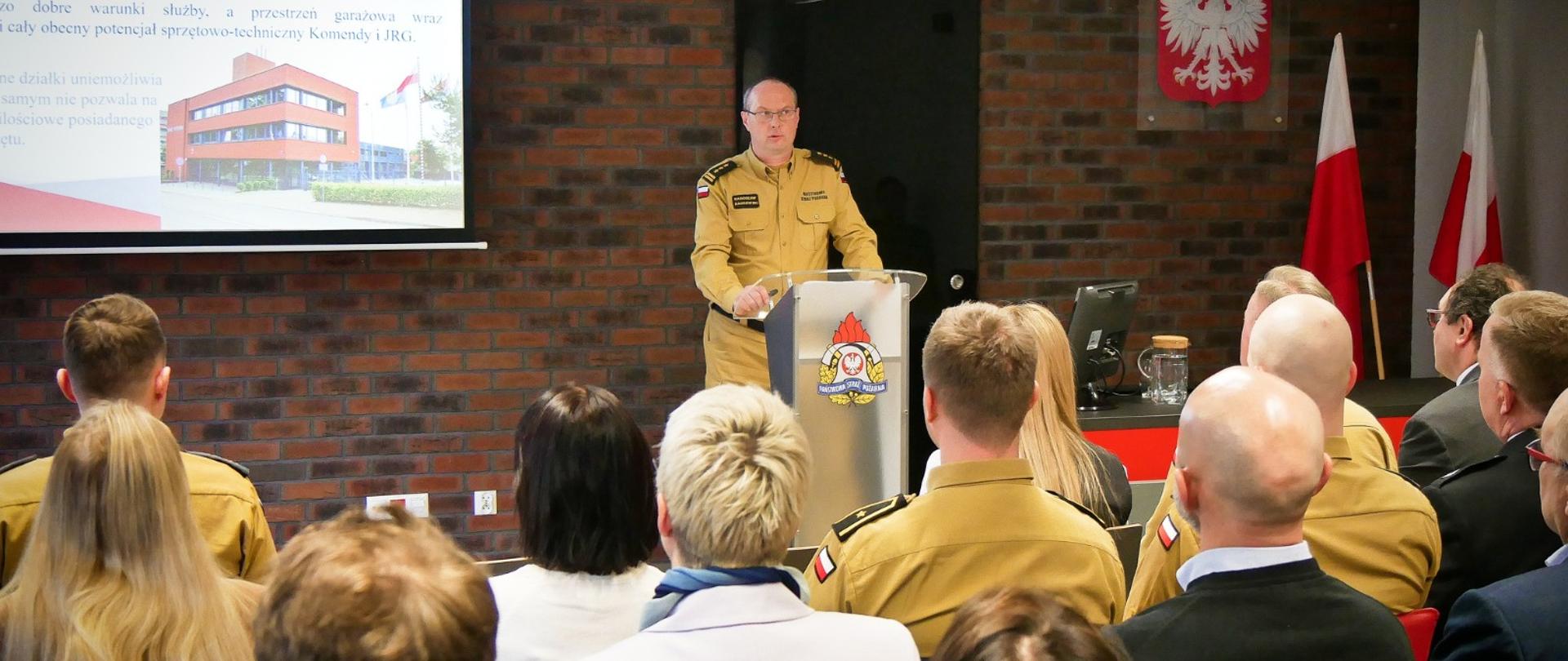 Podsumowanie narady rocznej w Komendzie Powiatowej PSP w Mikołowie.
