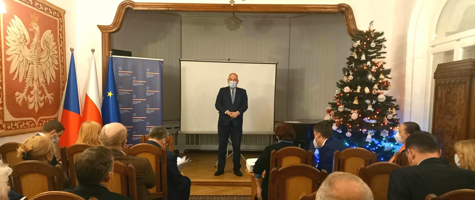 Jan Dziedziczak, Pełnomocnik Rządu do spraw Polonii i Polaków za Granica z wizytą w Konsulacie Generalnym w Ostrawie.