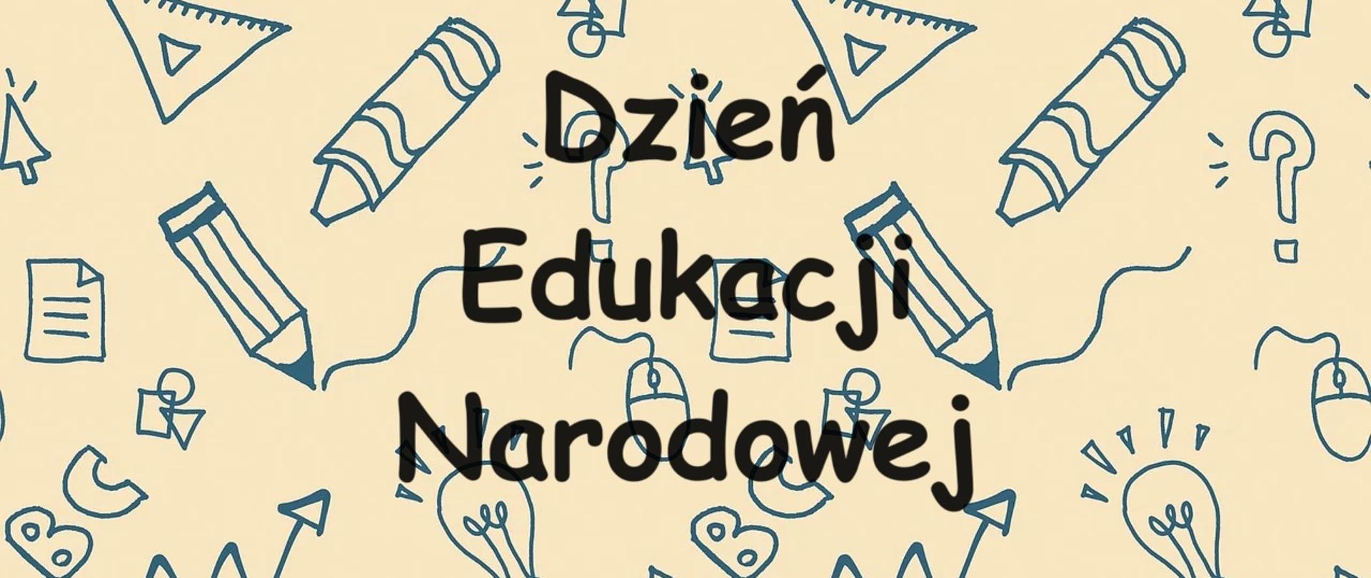 grafika napis Dzień Edukacji Narodowej