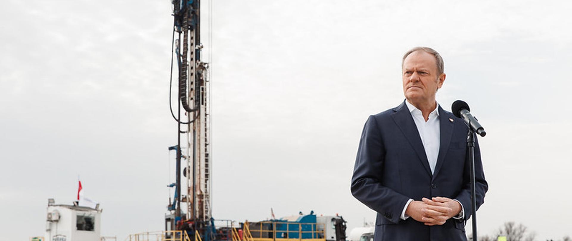 Wizyta premiera Donalda Tuska na terenie inwestycji KGHM