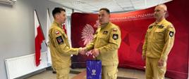 Podziękowania dla strażaka KP PSP w Kazimierzy Wielkiej