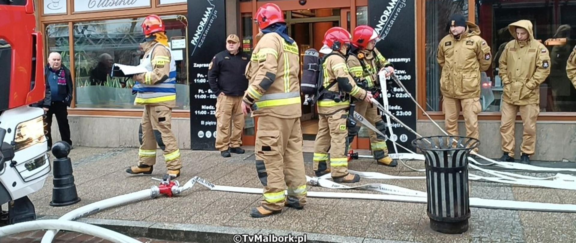 KP PSP MALBORK - ĆWICZENIA NA OBIEKCIE GALERII HANDLOWEJ JAGIEŁŁO MALBORK