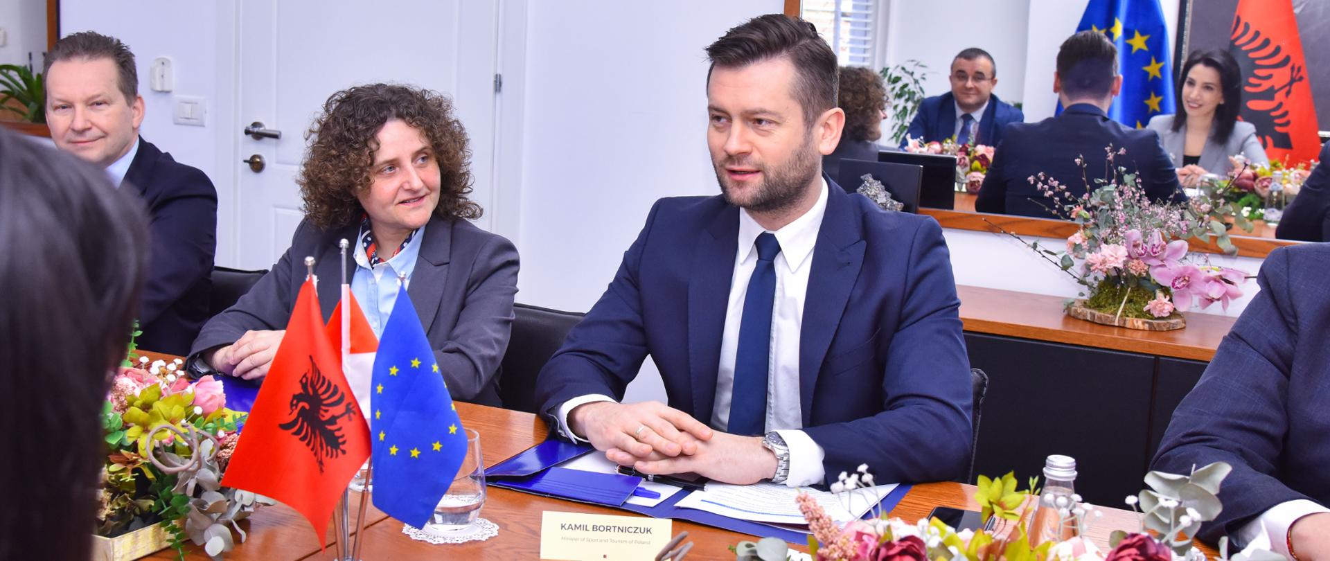 Oficjalna wizyta Ministra Sportu i Turystyki K. Bortniczuka w Albanii.