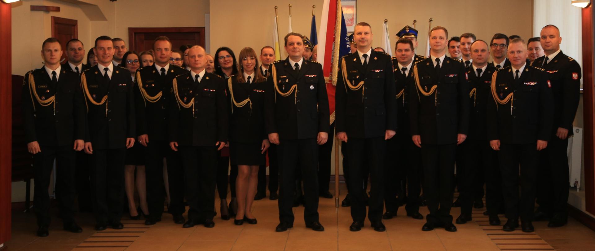Uroczysta zbiórka z okazji powierzenia pełnienia obowiązków Podlaskiego Komendanta Wojewódzkiego Państwowej Straży Pożarnej