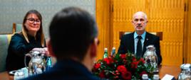 Premier Mateusz Morawiecki podczas spotkania.