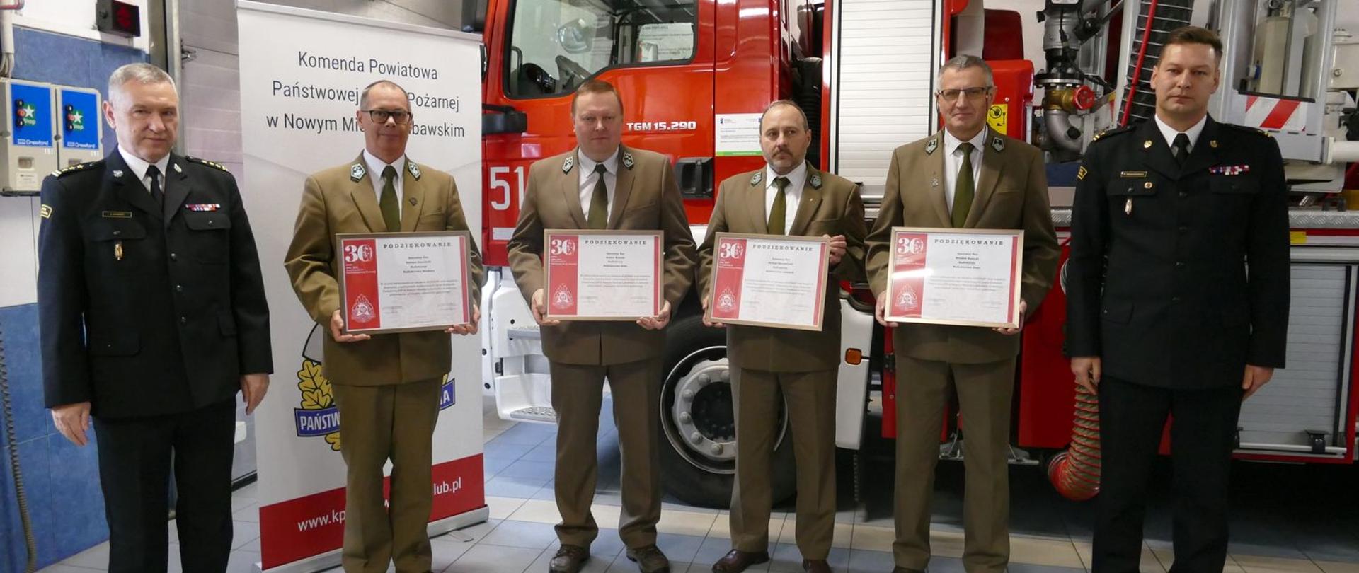 Owocna współpraca strażaków i leśników w powiecie nowomiejskim