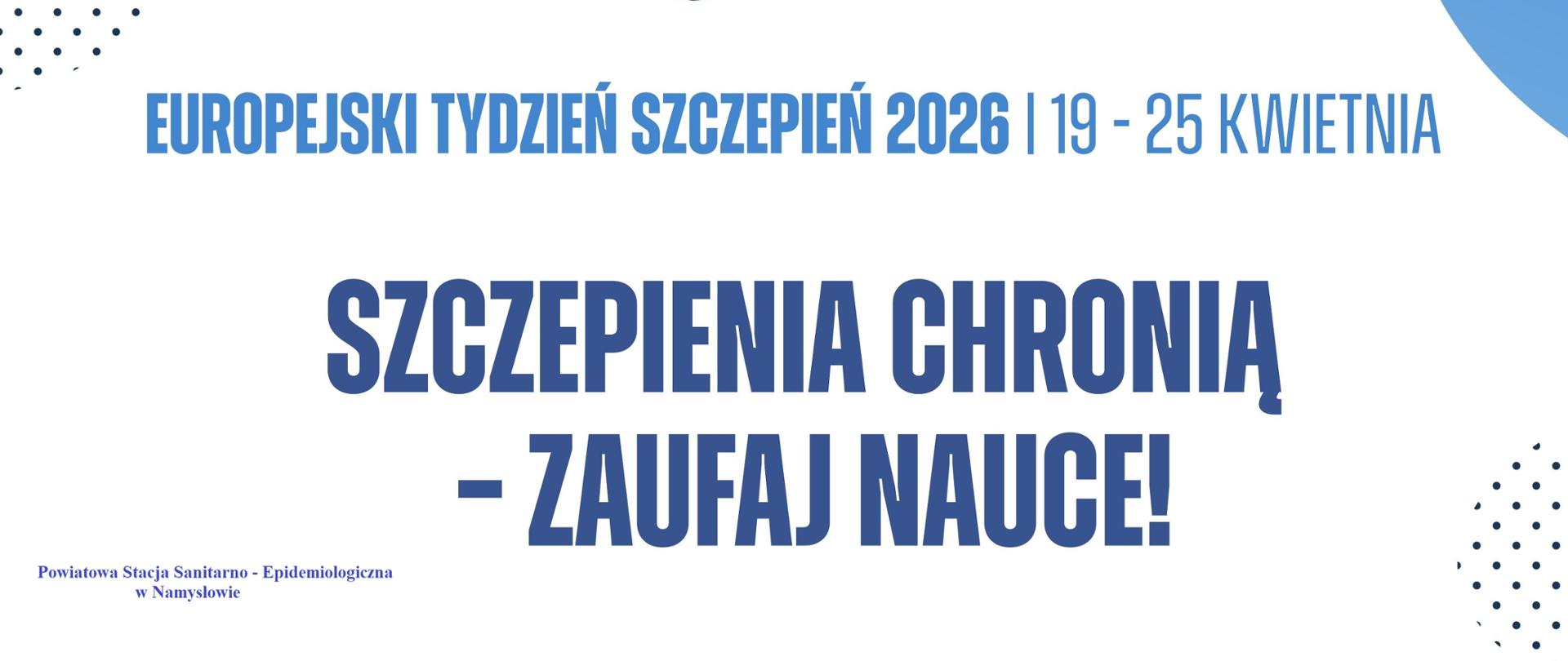 Europejski Tydzień Szczepień 2026
