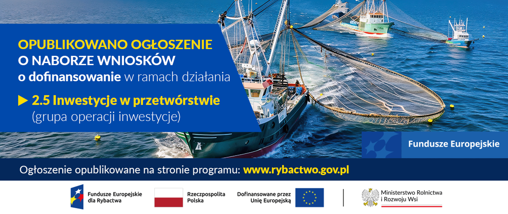 ogłoszenie o naborze wniosków - działanie 2.5