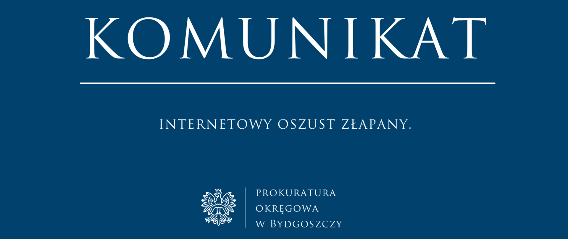 INTERNETOWY OSZUST ZŁAPANY.