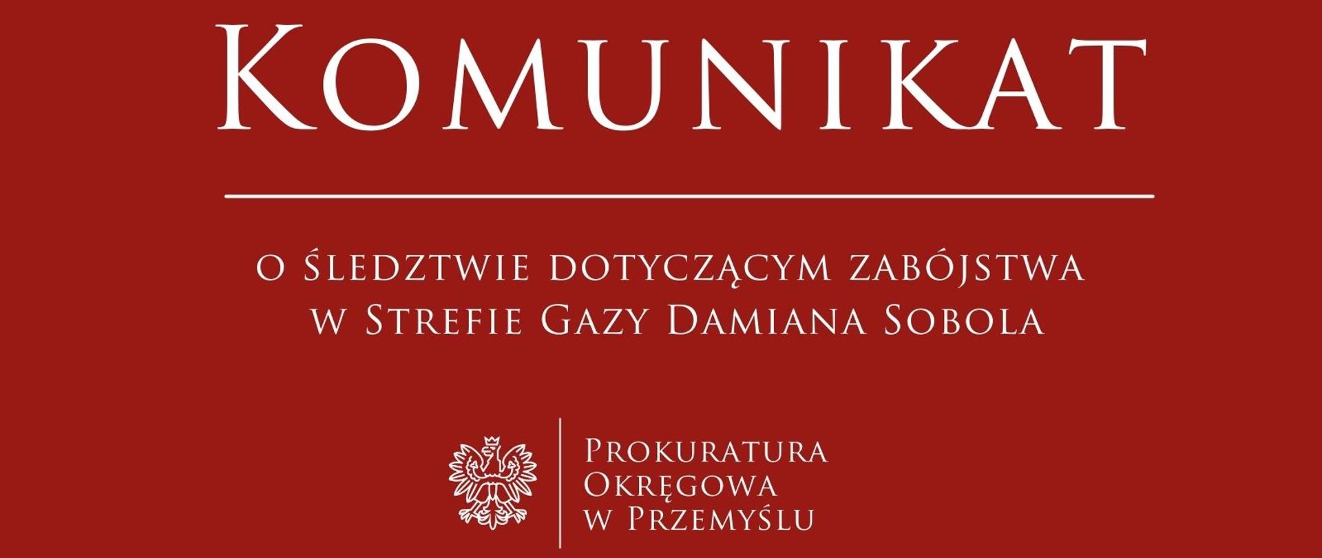 Komunikat - Damian Sobol