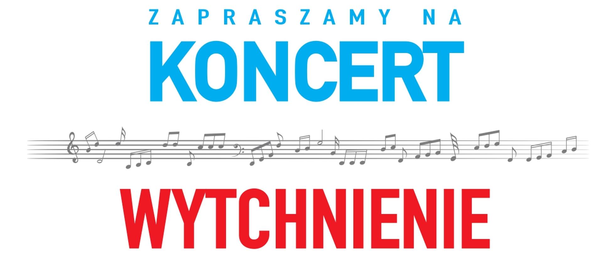 Na białym tle kolorowy tekst informujący o koncercie w Kościele Chrześcijan Baptystów. Koncert odbędzie się 13 grudnia 2025 o godz. 16.00 na ul. Kłodnickiej 2.