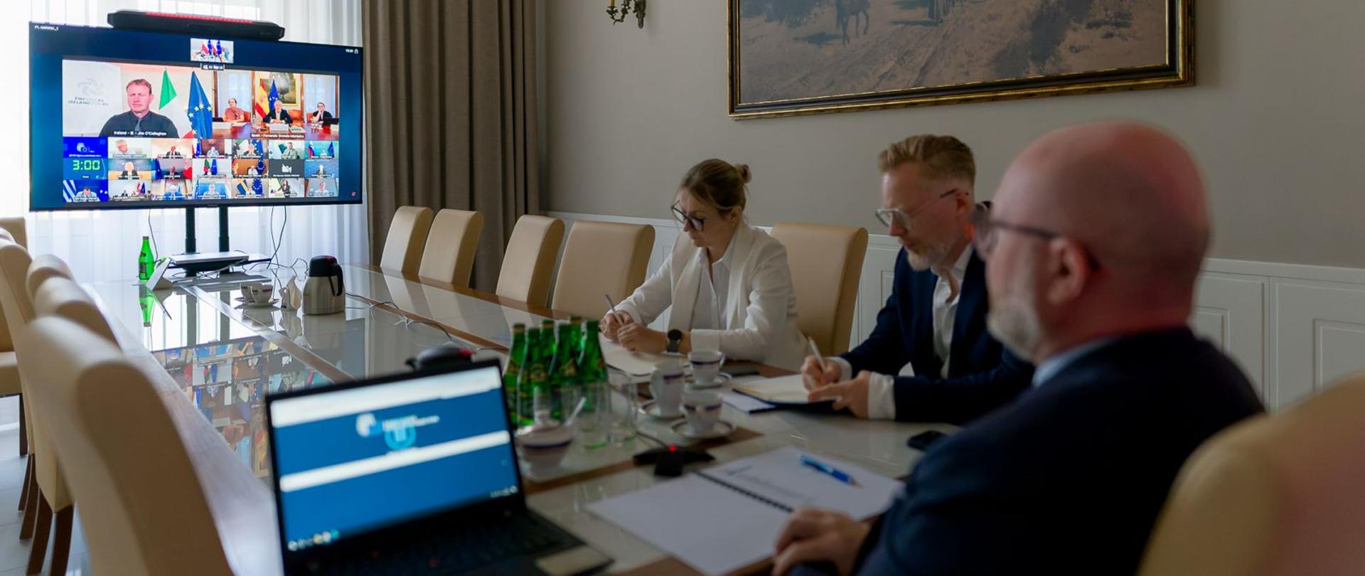 Wideokonferencja Rady JHA z udziałem wiceministra Macieja Duszczyka
