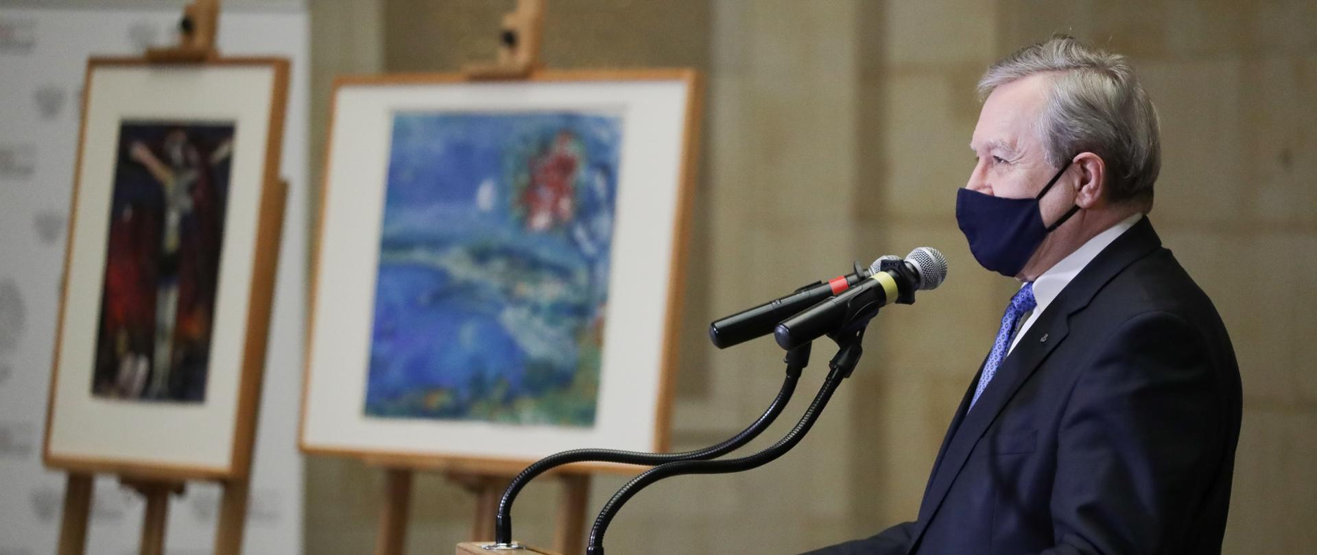 Prace Chagalla w zbiorach Muzeum Narodowego w Warszawie, fot. Danuta Matloch