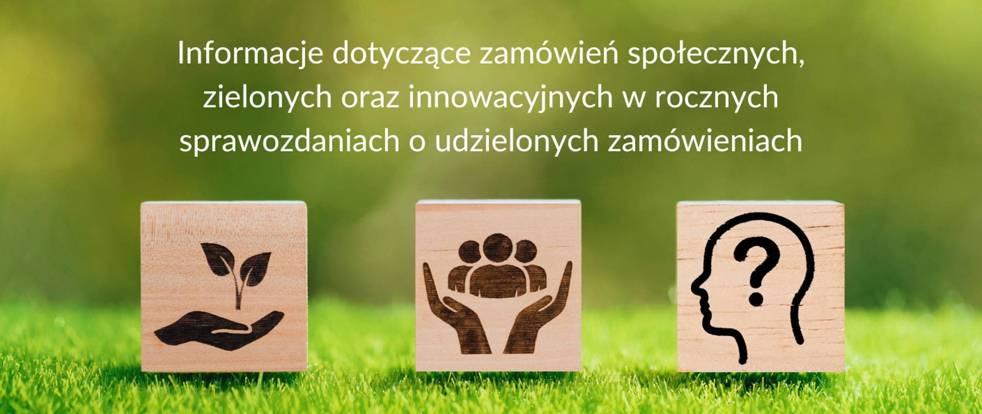 Informacje dotyczące zamówień społecznych, zielonych oraz innowacyjnych w rocznych sprawozdaniach o udzielonych zamówieniach