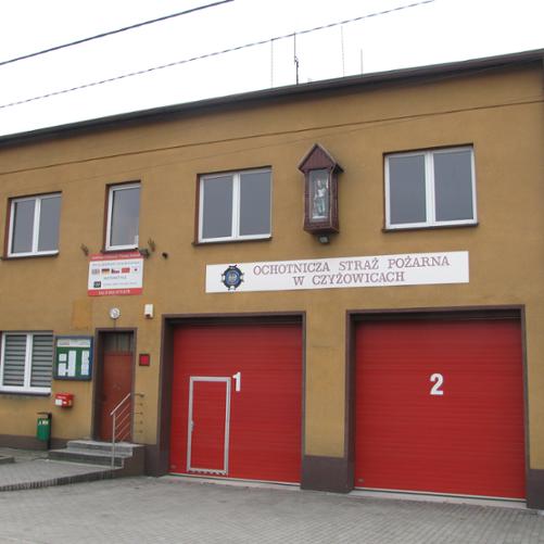 Zdjęcie prezentuje budynek jednostki OSP Czyżowice