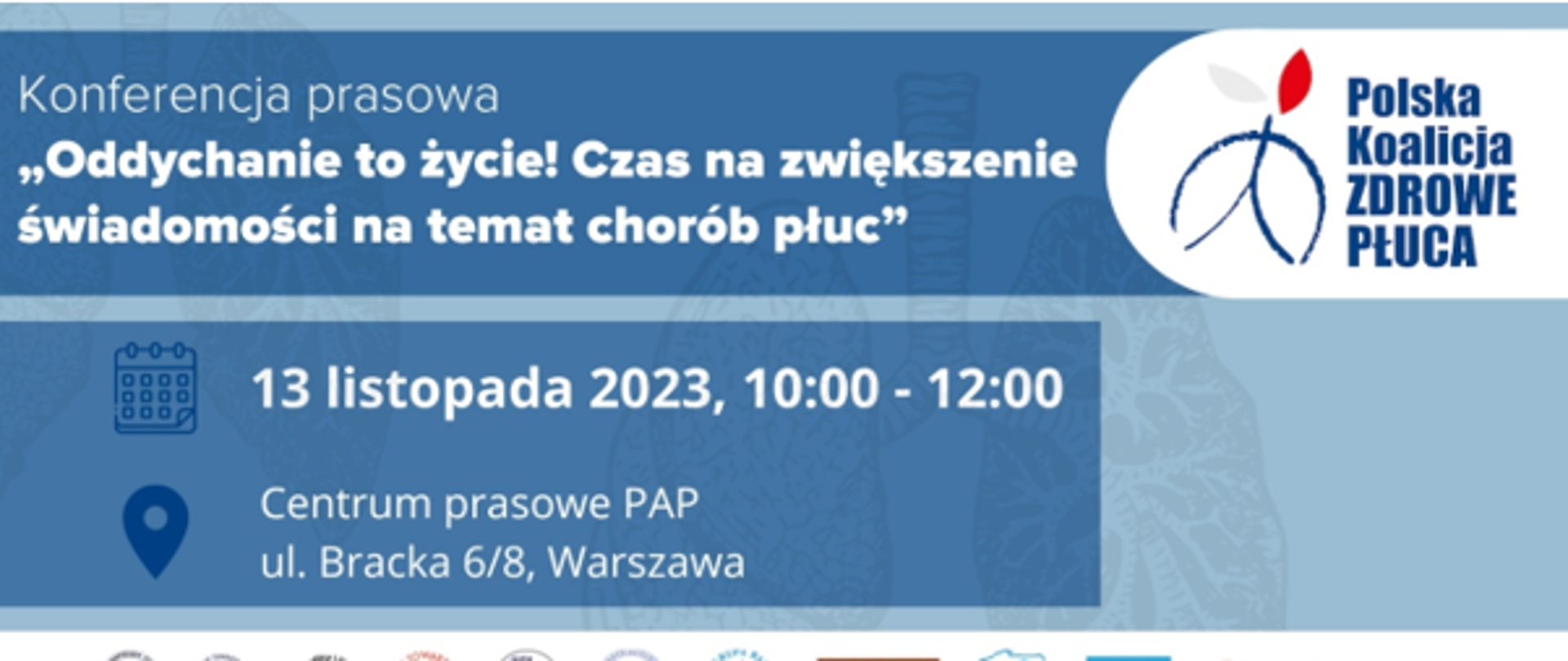 Konferencja prasowa Światowy Dzień POCHP 2023. Oddychanie to życie – działaj wcześniej!