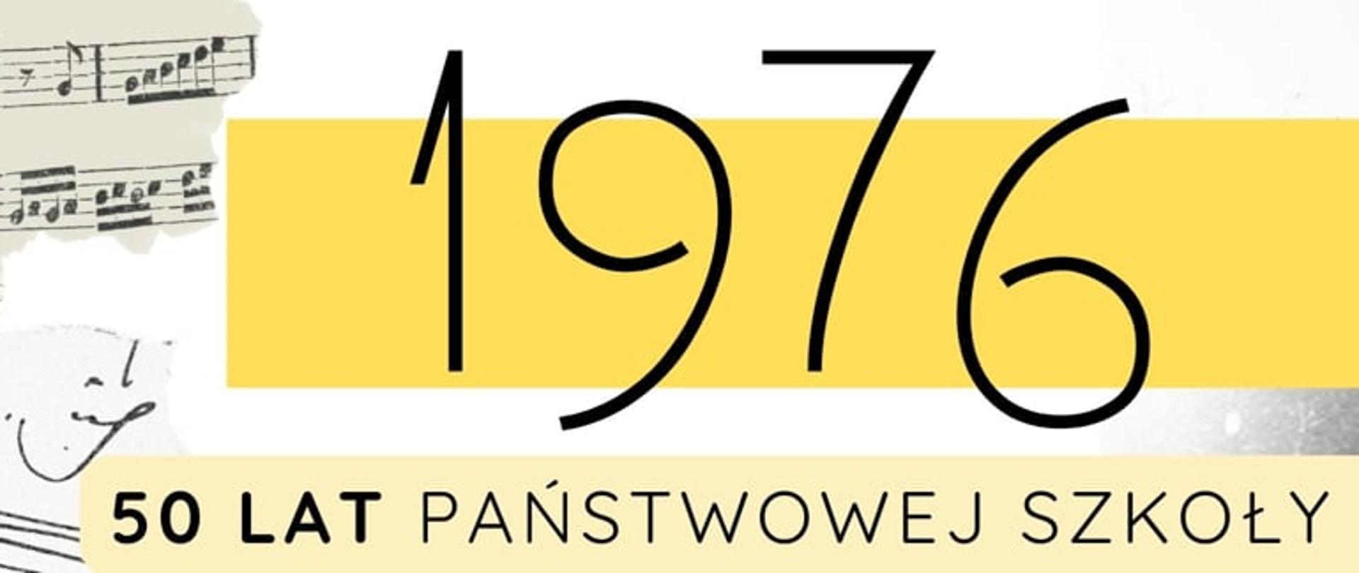 Baner 50 lat PSM II st. im. I. Paderewskiego w Cieszynie