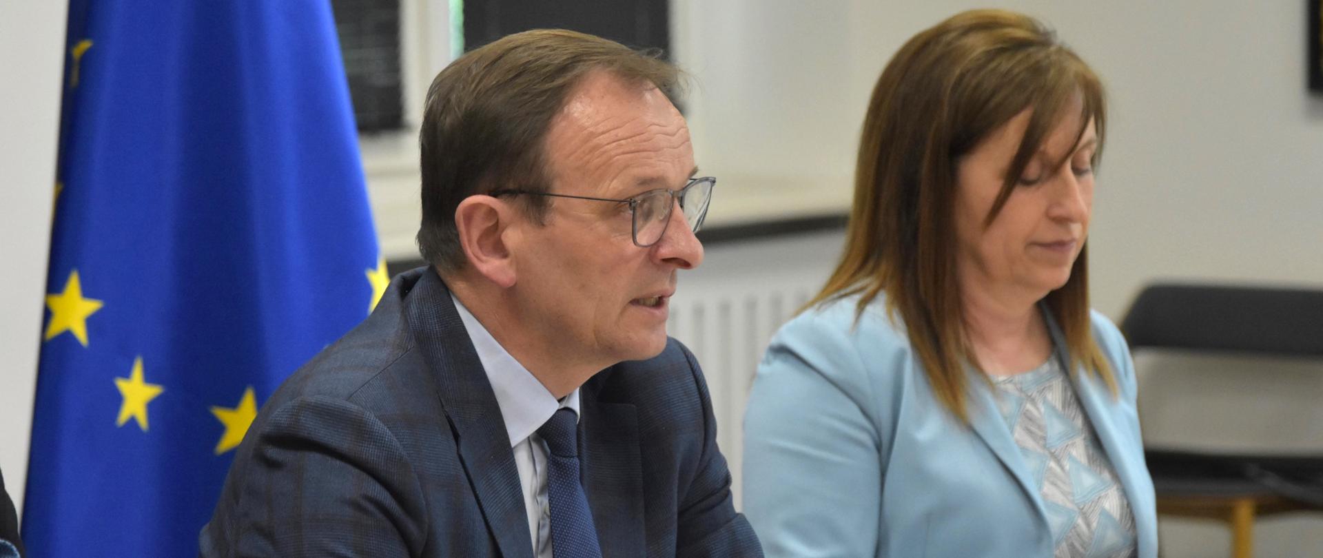 Polska delegacja podczas spotkań bilateralnych o unijnej polityce leśnej. 