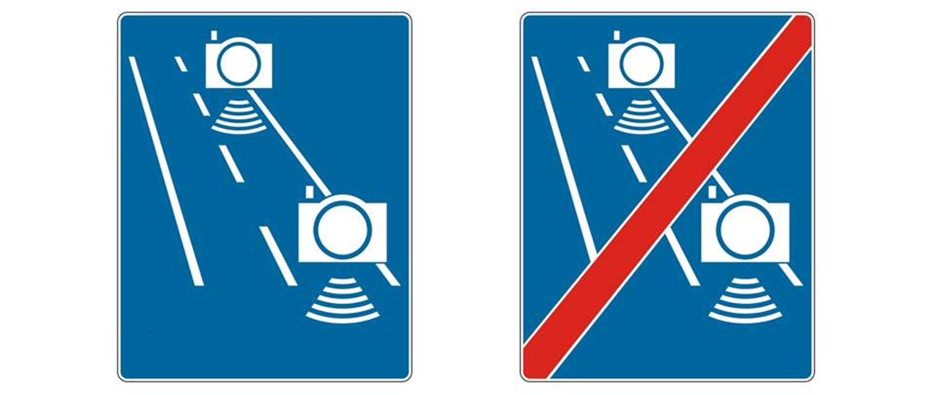 Nowe oznakowanie odcinkowego pomiaru prędkości