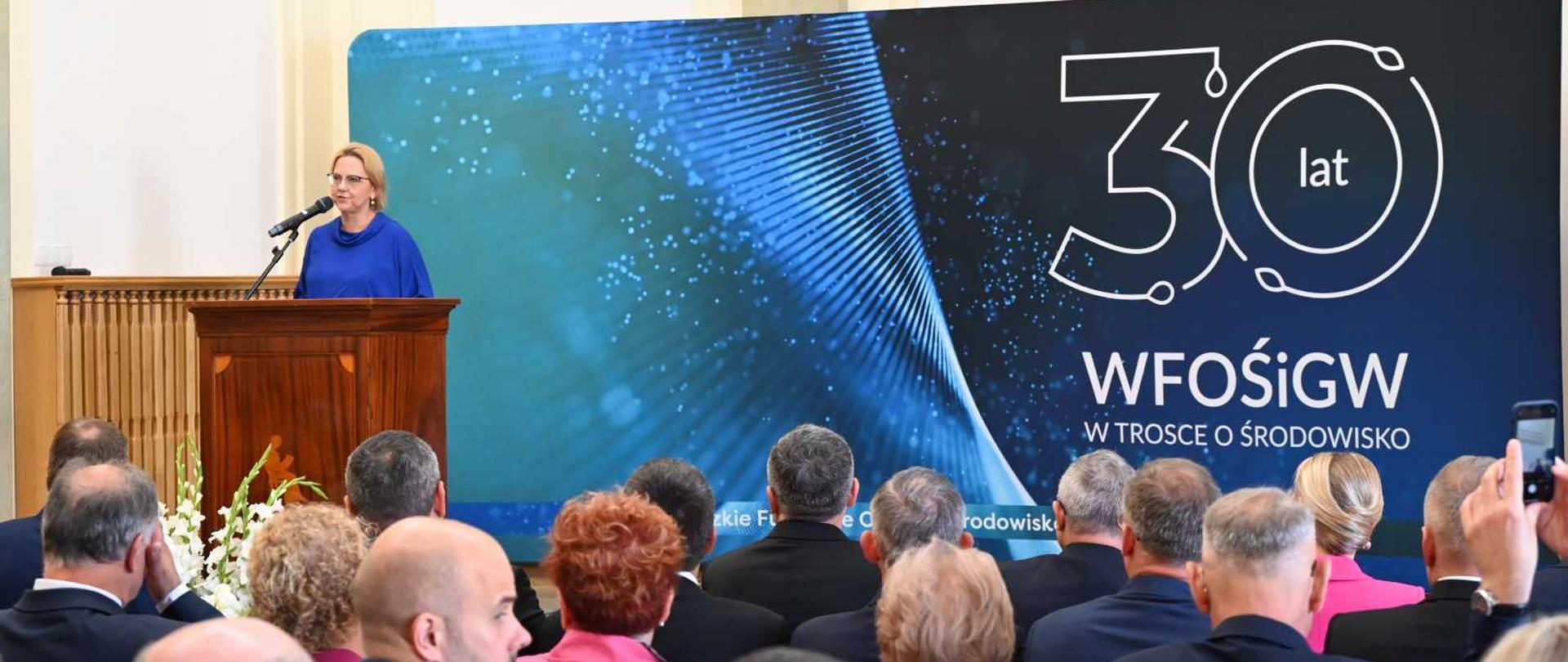 Minister klimatu i środowiska przemawia