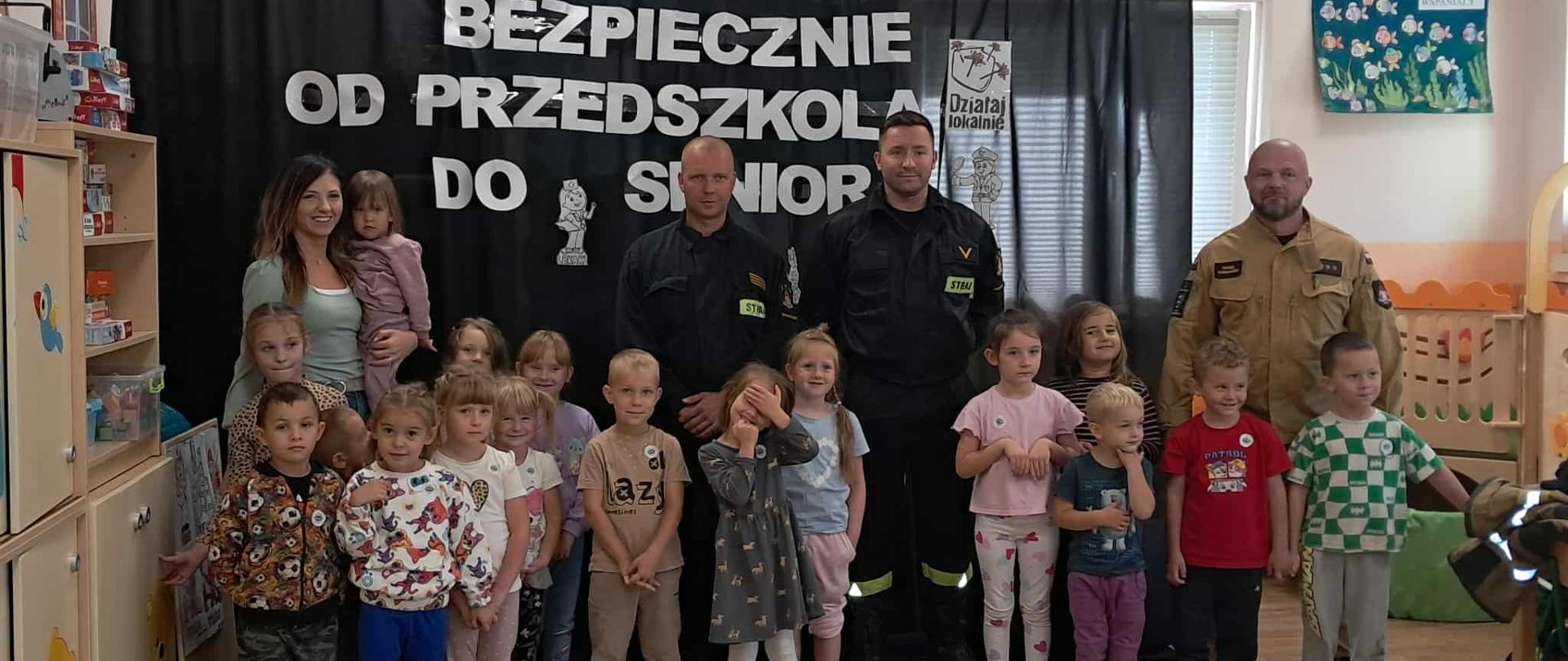 Wizyta strażaków w przedszkolu 
