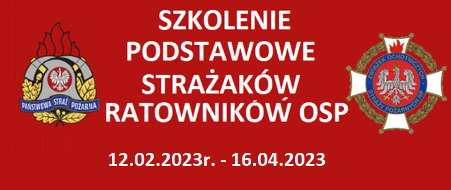 Szkolenie podstawowe strażaków ratowników OSP 2023