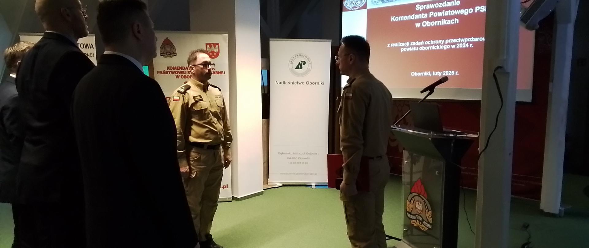Odprawa roczna podsumowująca działalność Komendy Powiatowej PSP w Obornikach w 2024 r.
